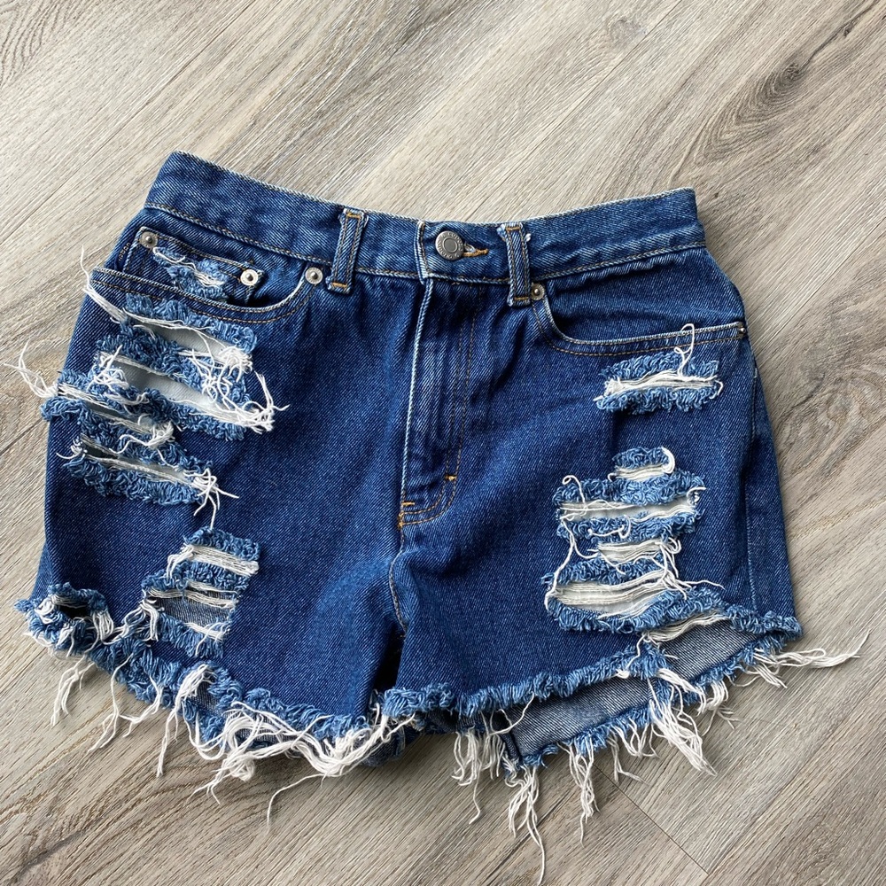 Capezio denim jean shorts